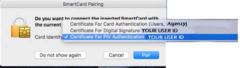 smart card reader mac sierra|smartcard pairing mac.